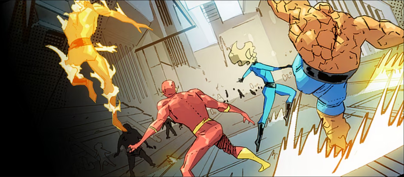 DC e Marvel finalmente se encontram em novos crossovers digitais com Flash, Quarteto Fantástico, Shazam e Thor