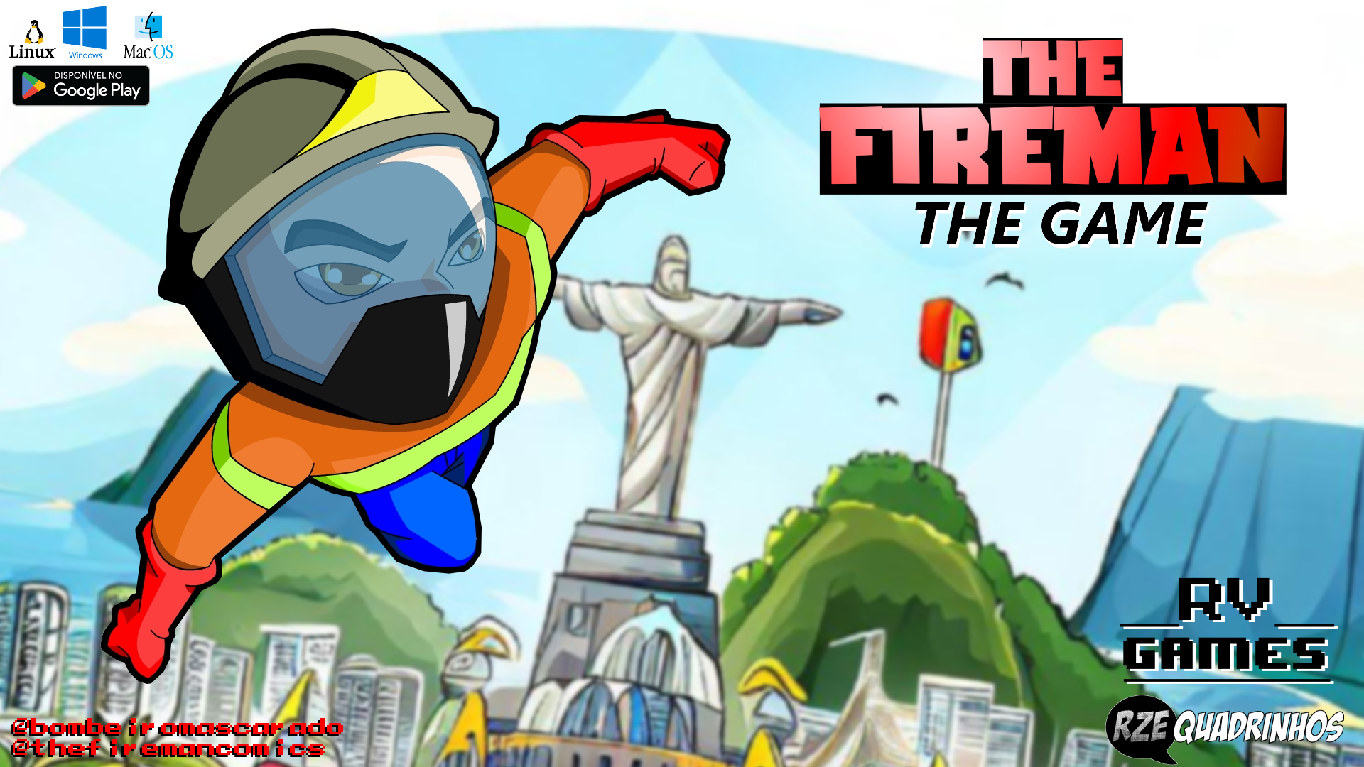 Game de super herói brasileiro? Conheça o Bombeiro Mascarado