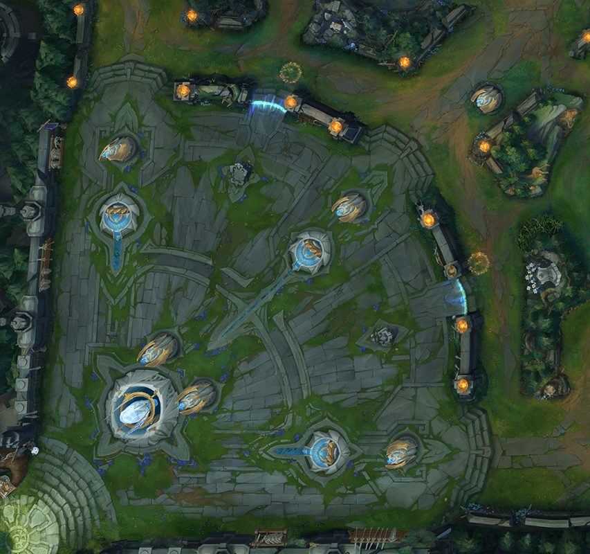 Summoner's Rift com visual Demaciano