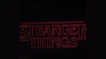‘Stranger Things’: Show de drones recordista ilumina Las Vegas com presença surpresa de ator
