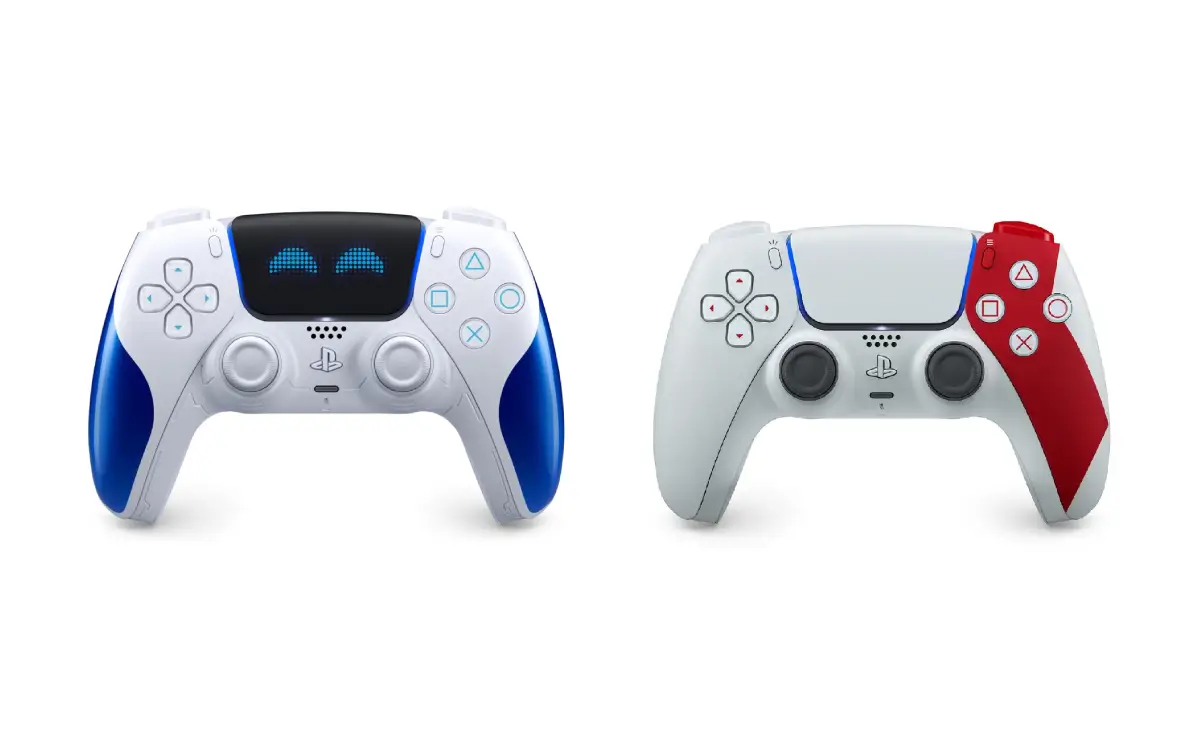 PlayStation lança pré-venda de DualSense temáticos de Astro Bot e God of War