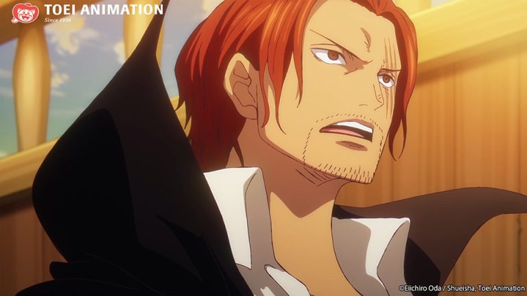 Shanks visto de perfil antes de lutar com Kid