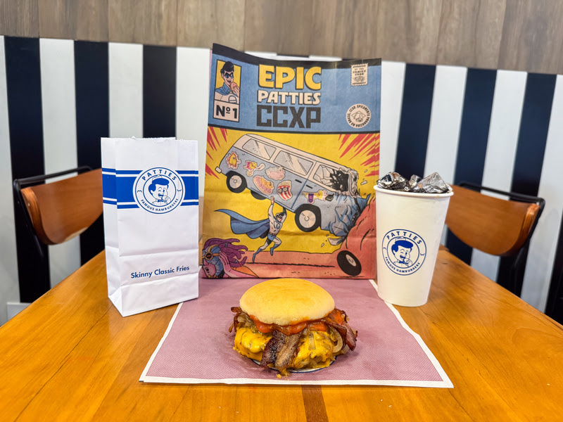 Patties lança Epic Burger especial para a CCXP25 — combo estará disponível por tempo limitado