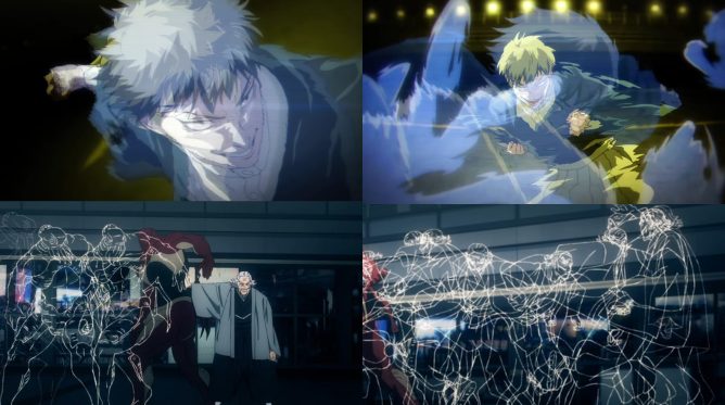 Naoya e Naobito com suas técnicas