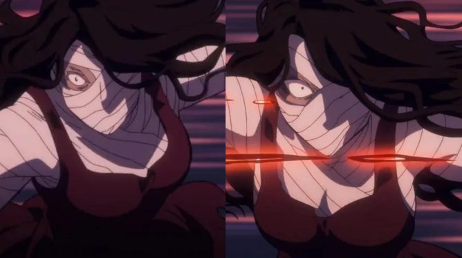 Estripador de One Punch Man com peitos no anime