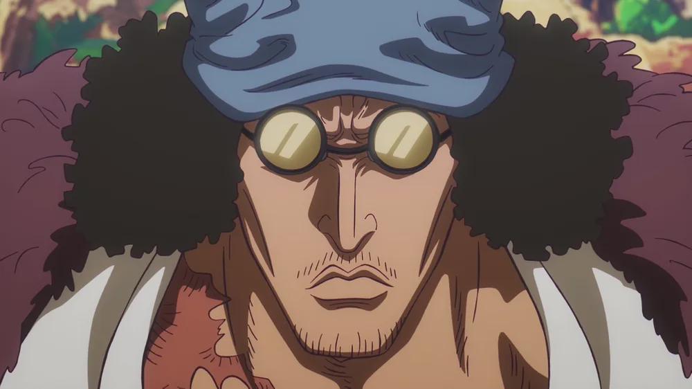 Aokiji visto de frente em Hachinosu