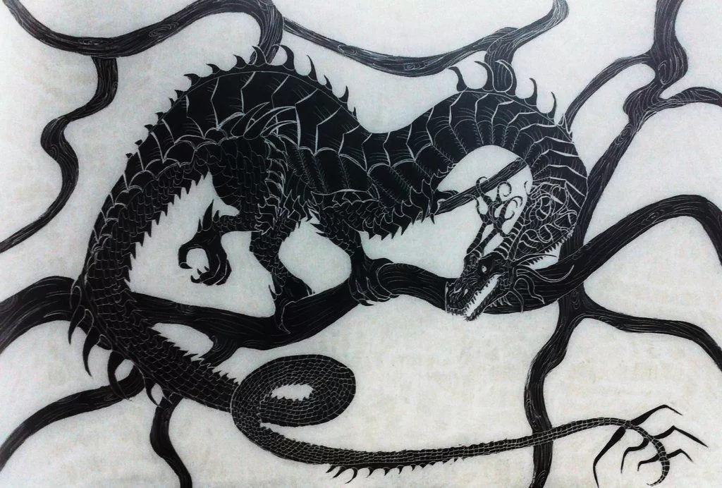 Dragão NIdhogg da mitologia nórdica