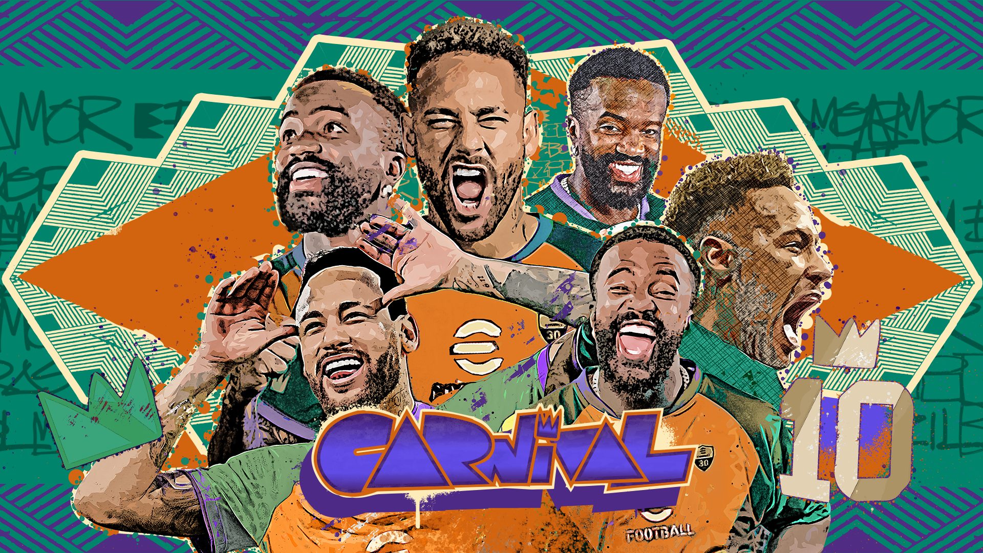 eFootball ganha Campanha de Carnaval com Neymar, Bebeto e arte de Cusco
