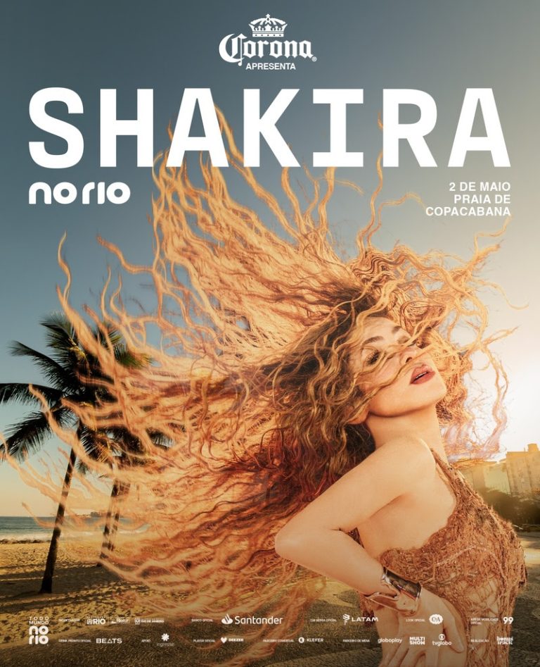 Shakira no Rio: Show em Copacabana em 2 de maio de 2026