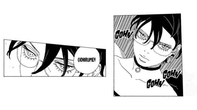 Sarada ficando cega em boruto