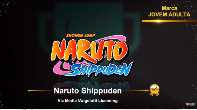 naruto vencedor na categoria de melhor marca jovem adulta em 2021