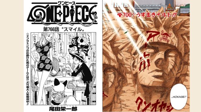 Referências de Naruto e One Piece 