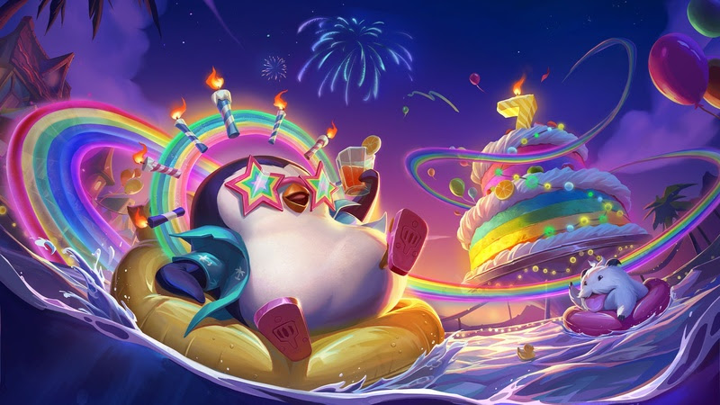 Teamfight Tactics celebra 7 anos com Festa do Pingu e recompensas especiais