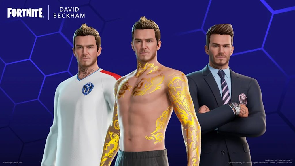 David Beckham entra no Fortnite nesta sexta-feira