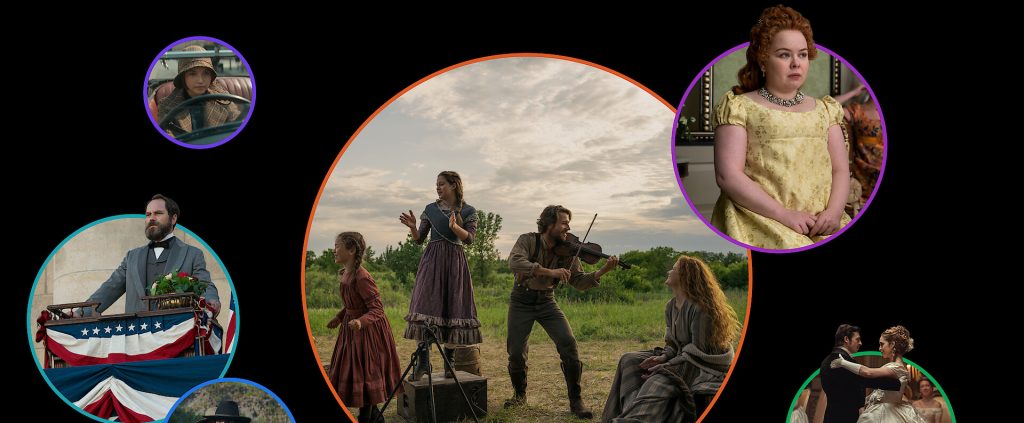 Como as produções de época da Netflix se encaixam em uma linha do tempo histórica