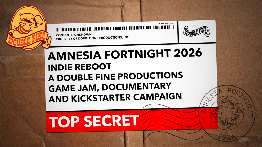 Double Fine anuncia Amnesia Fortnight 2026 e convida fãs a decidir seu próximo jogo