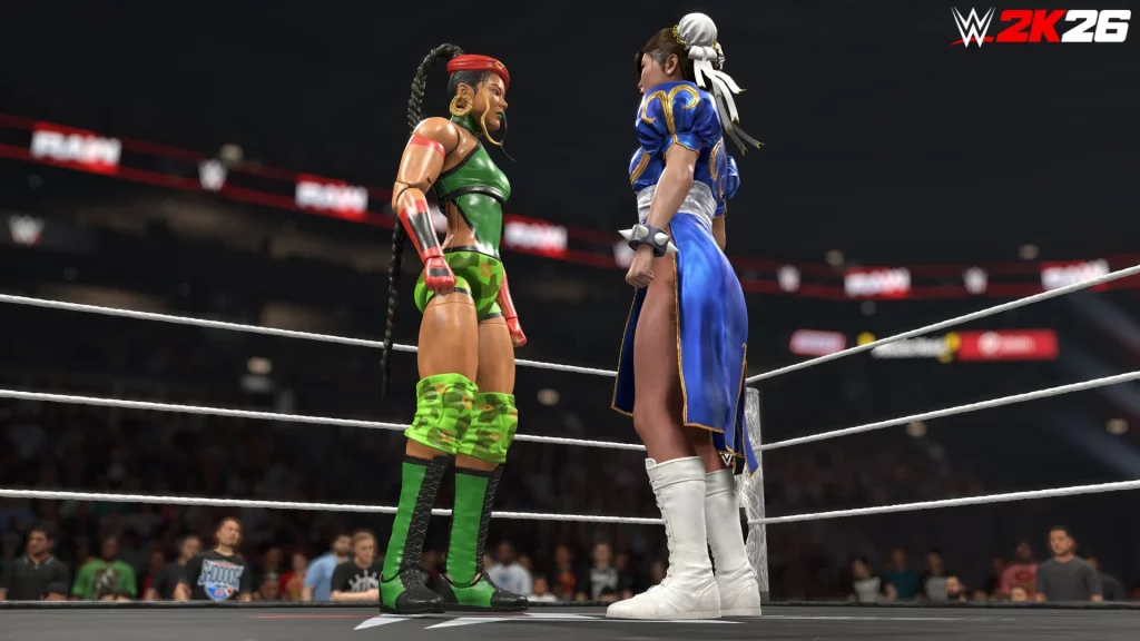 WWE 2K26 anuncia DLC inusitada com lutadores de Street Fighter